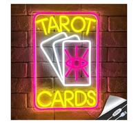 XENITE Hanging Art Neon Signs Tarot Cards Neon Sign LED for Party Store Business Open Window Decoration Lamps USB Dimmable Switch 26cmх37.8cm
