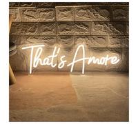 XENITE Hanging Art Neon Signs That's Amore Neon Sign Wedding Led Light Party Decor Best Engagement Backdrop Wall 50x17cm