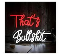 XENITE Hanging Art Neon Signs This is Nonsense Neon Light for Brightness Party Bar Music Hall Billiards Hall Wall Decor USB Powered 27х39cm