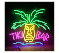 XENITE Hanging Art Neon Signs Tiki BAR Neon Sign LED Light Dimmable for Bar Club Pub Hotel Shop Man Cave Party Window Beach Art Decor 39.2cmx30cm
