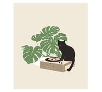 XENITE Wall Art Canvas Prints Abstract Line Funny Cat Dumpling Posters Prints Wall Art Aesthetics Canvas Painting For Living Room Modern Home Decor(I,30x40cm)