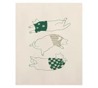 XENITE Wall Art Canvas Prints Abstract Line Funny Cat Dumpling Posters Prints Wall Art Aesthetics Canvas Painting For Living Room Modern Home Decor(H,40x50cm)
