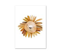 XENITE Wall Art Canvas Prints Boho Lion Rabbit Bear Elephant Owl Flower Posters Minimalist Print Canvas Painting Wall Art For Living Room Modern Home Decor(J,50x70cm)