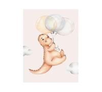 XENITE Wall Art Canvas Prints Cute Bear Rabbit Giraffe On Moon Stars Posters Canvas Printing Modern Wall Art Picture For Living Room Home Decor(E,40x60cm)