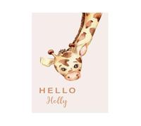 XENITE Wall Art Canvas Prints Cute Bear Rabbit Giraffe On Moon Stars Posters Canvas Printing Modern Wall Art Picture For Living Room Home Decor(F,40x60cm)