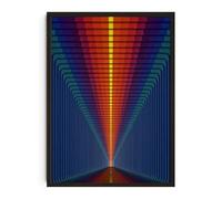 XENITE Wall Art Canvas Prints Geometric Abstract Art Print Fantasy Science Sunset Moon Modern Simplicity Canvas Painting Wall Art Picture For Living Room Decor(P,50x70cm)