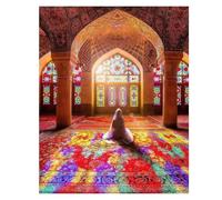 XENITE Wall Art Canvas Prints Muslim Pilgrims Canvas Painting Posters No Frame Prints Religion Wall Art Pictures For Living Room Home Decor(A,60X90cm)