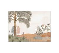 XENITE Wall Art Canvas Prints Tropical Palm Coconut Tree Boho Abstract Landscape Posters No Frame Wall Art Pictures Living Room Decor(G,30x40cm)