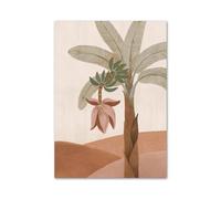 XENITE Wall Art Canvas Prints Tropical Palm Coconut Tree Boho Abstract Landscape Posters No Frame Wall Art Pictures Living Room Decor(A,40x60cm)