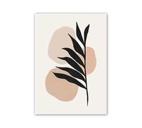 XENITE Wall Art Canvas Prints Vase Leaf Line Geometry Wall Art Canvas Painting No Frame Abstract Prints Pictures For Hotel Bar Living Room Decor(F,50x70cm)