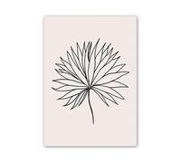 XENITE Wall Art Canvas Prints Vase Leaf Line Geometry Wall Art Canvas Painting No Frame Abstract Prints Pictures For Hotel Bar Living Room Decor(H,40x60cm)