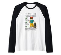 Xennial Born 1977 to 1983 Funny Nostalgia Raglan Baseball Tee