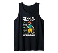 Xennial Born 1977 to 1983 Funny Nostalgia Tank Top