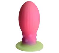 CREATURE COCKS Xeno Egg Glow in The Dark Premium Silicone Egg Adult Sex Toy for Women Men & Couples. Roleplay Egg with Strong Suction Cup and Textured Sides for Stimulation. Large