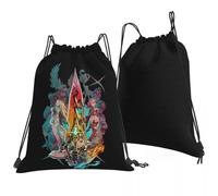 Xenoblade Chronicles 2 - Team Backpacks Multi-function Portable Drawstring Bags Sundries Bag Book Bags For Travel Students