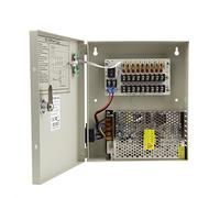 Xenocam 9 Channel Port 12V DC 10 Amp Amper with PTC Fuse Distributed Power Supply Box for CCTV DVR Security System and Camera or Cameras