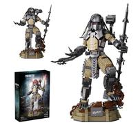Xenomo Model Building Block Set, 978Pcs DIY Alien Predator Model Building Kit Xenomo The Yautja Construction Toy Gifts for Adults and Kid