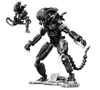 Xenomorph Building Blocks Set, 1011 PCS Xenomorph Action Figure Building Set for Adults, Alien Mech Action Figure Bricks Model Toy, Horror Gifts for Fans Friends
