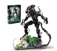 Xenomorph Building Set, MOC Alien Action Figure Kit Compatible with major brands, Horror Sci - Fi Collectible Model Figure & Detailed Base for Adults Kids Birthday for Movie Fans Aged 8+ 958PCS