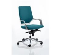 Xenon Executive Chair White Medium Aqua Back Kingfisher Col