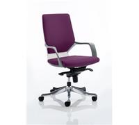 Xenon Executive Chair White Medium Aubergine Back Purple Co