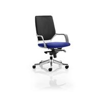 Xenon Executive Chair White Medium Back Serene Colour Seat