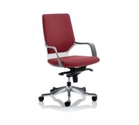 Xenon Executive Chair White Medium Shiraz Back Chilli Colou