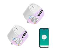 XENON Matter Smart Plug, Smart Socket, Works with Apple HomeKit, Alexa, Google Home, SmartThings, Smart Home Automation, Timer, Voice Remote Control, 2 Packs