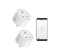 XENON Zigbee Smart Plug, Zigbee Socket, Smart Socket, Wireless Timer Outlet, Alexa Plug Compatible with Philips Hue (2 Packs)