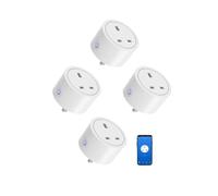 XENON Zigbee Smart Plug, Zigbee Socket, Smart Socket, Wireless Timer Sockett, Alexa Plug, Compatible with Home Assistant, Philipss Hue, Google (4 Packs)