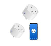 XENON Zigbee Smart Plug, Zigbee Socket, Smart Socket, Wireless Timer Sockett, Alexa Plug, Compatible with Home Assistant, Philipss Hue, Google (2 Packs)