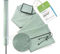 Xenoria Premium Rotary Airer Protector, Suitable for All Models, Robust 600D Oxford Fabric, Water-Repellent and UV-Resistant, Full Length Zip, Size 200 cm, Grey Green, XE-WS-200