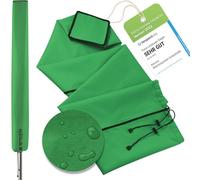 Xenoria Premium Rotary Airer Protector, Suitable for All Models, Robust 600D Oxford Fabric, Water-Repellent and UV-Resistant, Full Length Zip, Size 180 cm, Green