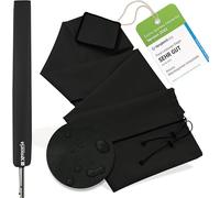 Xenoria Premium Rotary Airer Protector, Suitable for All Models, Robust 600D Oxford Fabric, Water-Repellent and UV-Resistant, Full Length Zip, Size 200 cm, Black