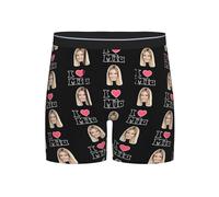 Xenorith Custom Boxers Underwear personalised boxers for men novelty boxer shorts with Face Photo funny boxer Personalized gifts for Men Boyfriend Husband Him Valentine's Day Birthday present S-2XL
