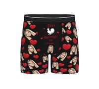 Xenorith Personalised boxers for men Custom boxers Underwear novelty boxer shorts with Face Photo funny boxer personalised gifts for men Boyfriend Husband S-XXL