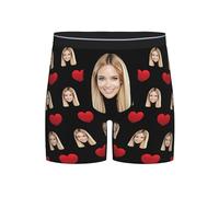 Xenorith Personalised boxers for men Custom boxers Underwear novelty boxer shorts with Face Photo funny boxer personalised gifts for men Boyfriend Husband customized gifts S-XXL