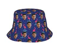 Xenorith Personalised Bucket Hat Custom Cap Design Your Own Explorer Hat Add Logo Text Perfect Summer Travel Beach Sun Hat Gift for Summer and Outdoor Adventures Custom Fisherman