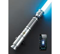 XenoSaber XRGB 3.0 Smooth Swing Dueling Light Saber for Adults, 16 Sound Fonts Motion Control Clan Style Light Saber with Infinite Color and Powerful APP, Rechargeable Metal Hilt