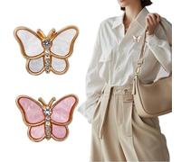 XENQITO 2 Pieces Brooch Pin Brooch Retro Butterfly Brooch Fashion Elegant Unique Vintage Crystal Brooch Pin Suitable For All Women Is The Best Gift Of Choice