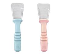 XENQITO 2 Pieces Ice Scraper for Refrigerator, Ice Scraper, Stainless Steel Ice Pad, Multi-Function, Practical Accessory for Refrigerator, Cleaning Kitchen, Refrigerator