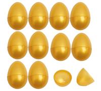 XENQITO Pack of 10 Plastic Easter Eggs for Filling, 4 cm Fillable Easter Eggs, Plastic Easter Eggs, Fillable Surprise Easter Children Surprise Egg Easter Children's Surprise Eggs