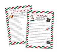 Xenseou Christmas Movie Trivia Game, Christmas Song Game, Christmas Family Games, Fun Holiday Games, Christmas Party Games, Christmas Trivia -SDSM01