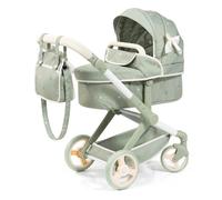 Bayer Design 17028AA Doll's pram Xeo, stroller, height-adjustable, reversible handle, convertible, bag, for girls and boys, 3+ age