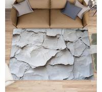 XEODIAT Broken Wall Rugs for Living Room 140x200cm Retro Cracks Area Rug Architectural Aesthetics Bedroom Carpet Mat for Bedroom Living Room Kitchen