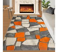 XEODIAT Geometry Rug, Mosaic Fragments Rugs Living Room, Irregular Art Area Rug, Mat Soft Washable Non Slip Indoor Mats, Home Decor 100x150cm