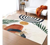 XEODIAT Mid Century Boho Area Rug Abstract Arch Sun Geometric Art Rugs Non-Slip Floor Mat for Living Room Bedroom Dining Room Farmhouse Laundry Room Bathroom 140 x 200 cm