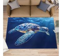 XEODIAT Sea Turtles Rugs for Living Room 50x80cm Marine Reptiles Area Rug Marine Life Bedroom Carpet Mat for Bedroom Living Room Kitchen