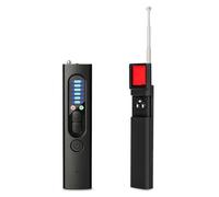 XEOOCE Hidden Camera Detector - 4 Detection Modes & 5 Sensitivity Levels, RF Bug Detector with GPS Tracker Finder, Mini Portable Anti-Spy Device for Hotel, Office, Car, Travel (Black)