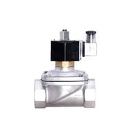 XEOWHUPG 1-1/2" Normally Open Stainless Steel Solenoid Valve IP65 Pipe Control Switch DN40 Electric Water Valve AC/DC 220V 24V 12V(BSP-240VAC)